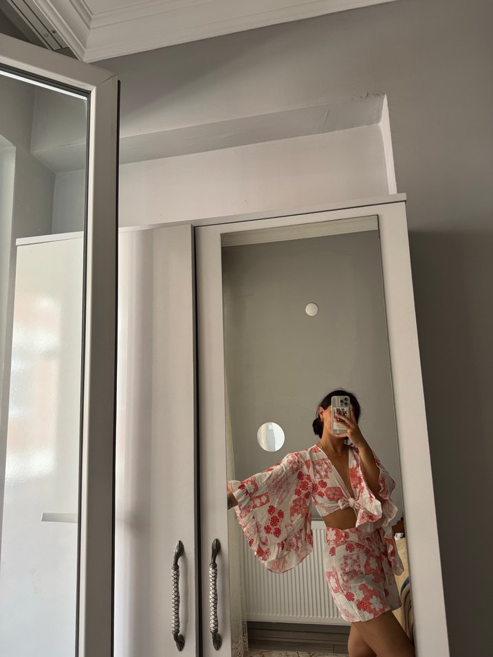 Pembe Batik Desenli alt üst takım - Görsel 4