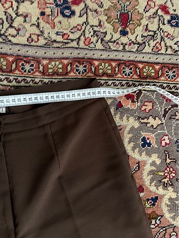 m Beden kahverengi Renk Kahve kadın kumaş pantalon iade yoktur
