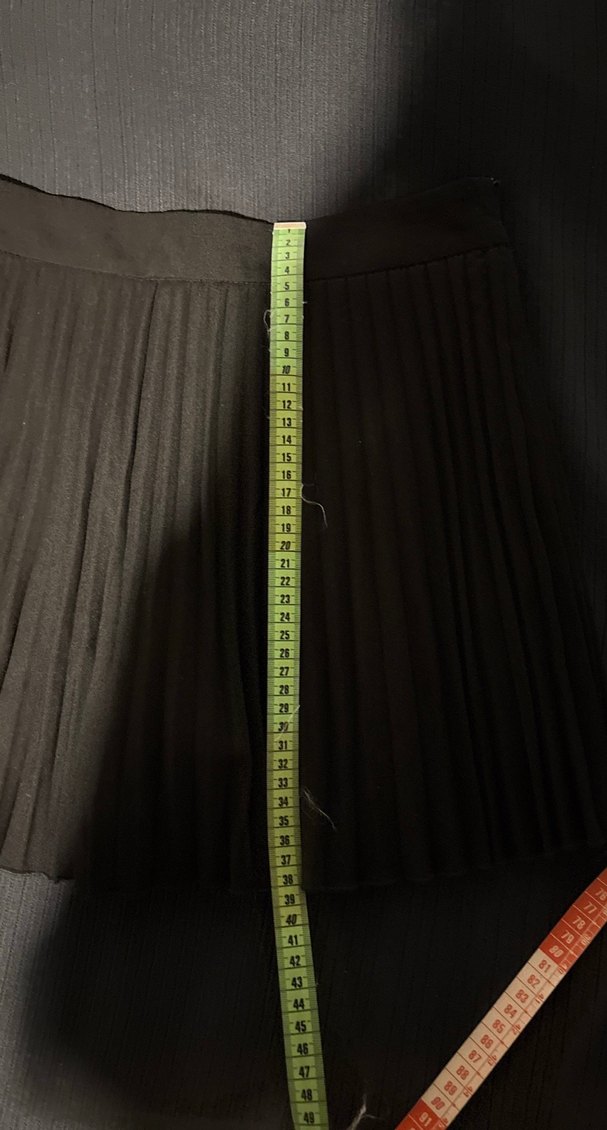 Zara Siyah Pilili Mini Etek - Görsel 4