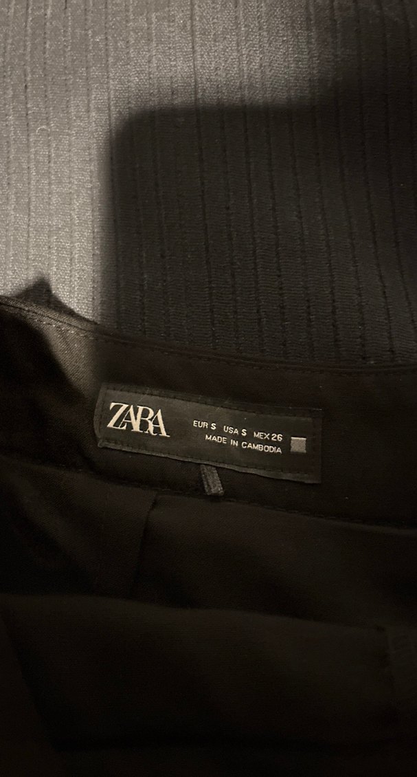 Zara Siyah Pilili Mini Etek - Görsel 5