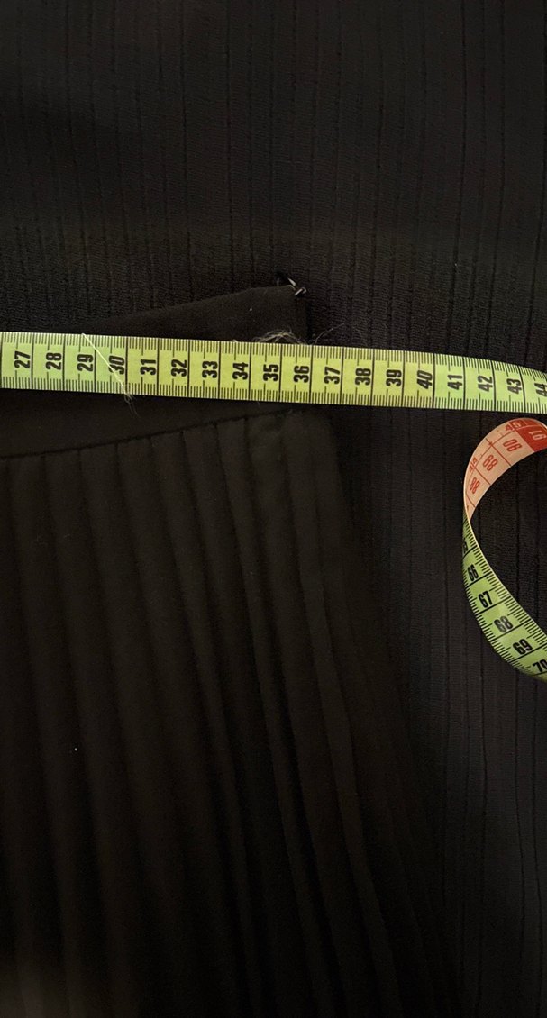 Zara Siyah Pilili Mini Etek - Görsel 3