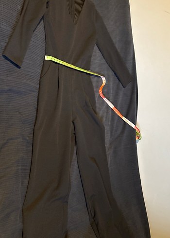 Zara gece davet düğün Kadın Siyah Uzun Tulum iade yoktur - Görsel 2