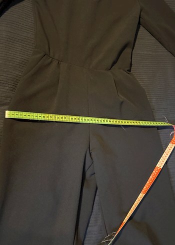 Zara gece davet düğün Kadın Siyah Uzun Tulum iade yoktur - Görsel 9