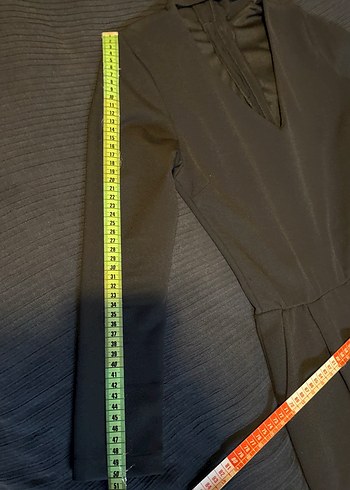 Zara gece davet düğün Kadın Siyah Uzun Tulum iade yoktur - Görsel 6