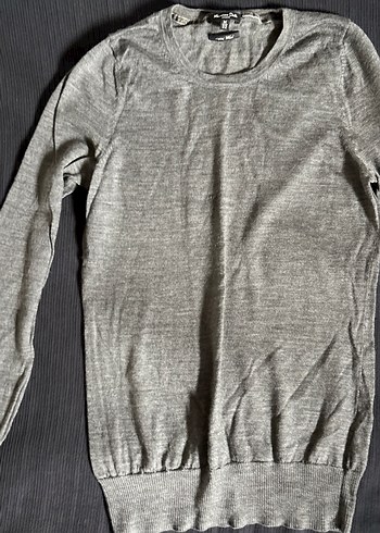 Massimo Dutti Gri Yün Kadın Kazak iade yoktur - Görsel 2