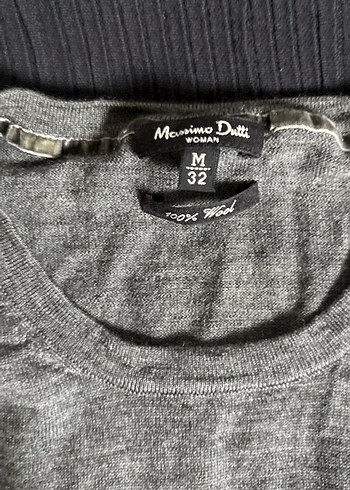 Massimo Dutti Gri Yün Kadın Kazak iade yoktur - Görsel 3