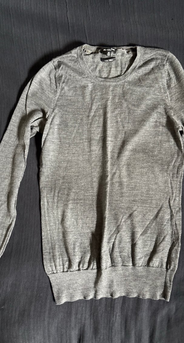 Massimo Dutti Gri Yün Kadın Kazak iade yoktur - Görsel 2