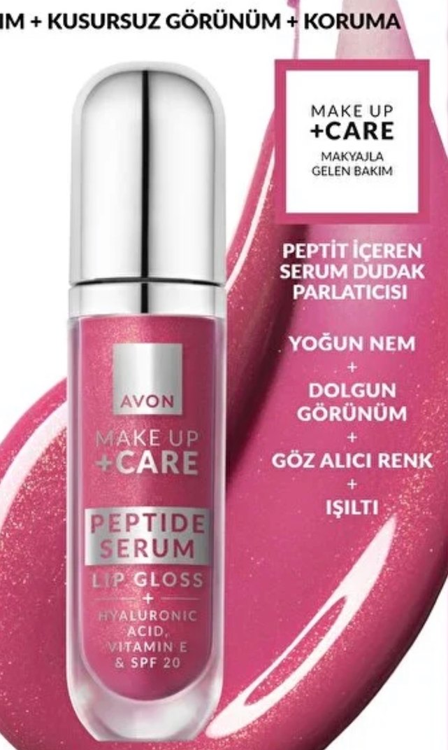 Avon Peptit Serumu İçeren Pembe Dudak Parlatıcısı - Görsel 3