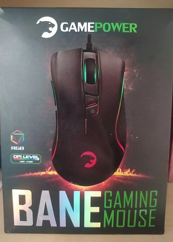 GAMEPOWER BANE RGB Oyuncu Mouse, Çok Renkli