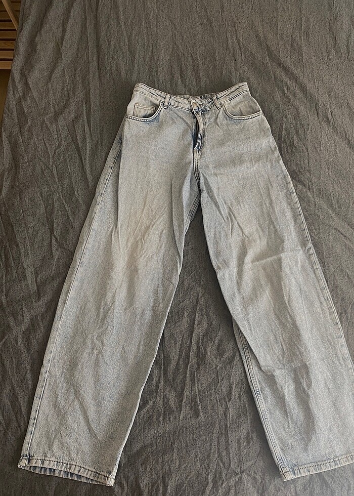 Baggy jean açık mavi - Görsel 2