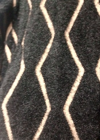 Diğer Siyah Zebra Desenli Örgü Kadın Kazak