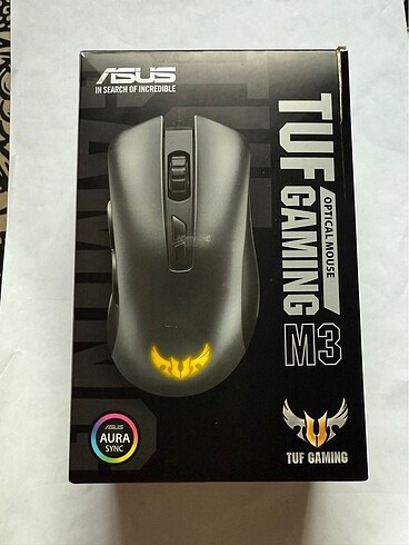 ASUS TUF Gaming M3 RGB Gaming Mouse ? Kutulu, Sorunsuz ? 7000 DP