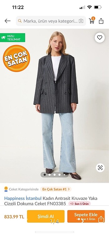 Happiness Blazer ceket