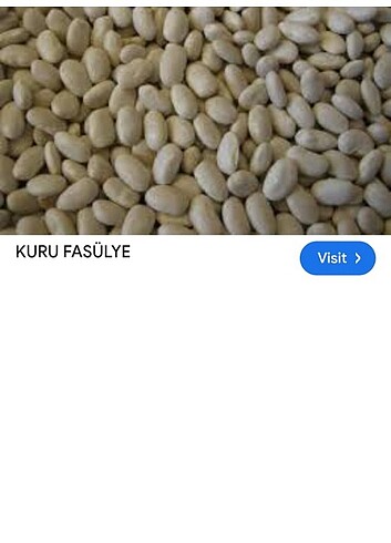 Yöresel kuru fasulye