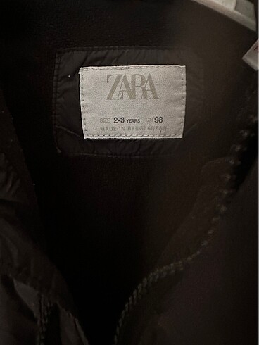 Zara Zara su geçirmez çocuk montu
