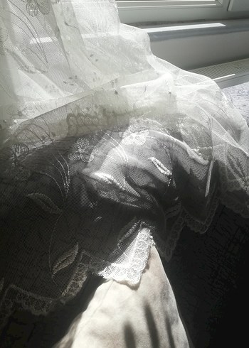 Beden beyaz Renk Beyaz Düz Konvansiyonel Perde 3 parça 2 cam 1 adet kapı tülü