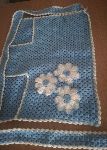 Nakışlı Mavi Mutfak Önlüğü - Görsel 3