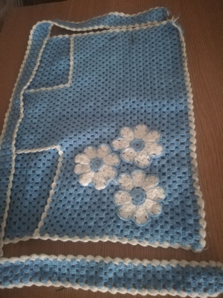 Nakışlı Mavi Mutfak Önlüğü - Görsel 3