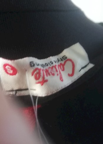 Kırmızı Siyah Uzun Kollu  Elbise ürün sıfır - Görsel 8