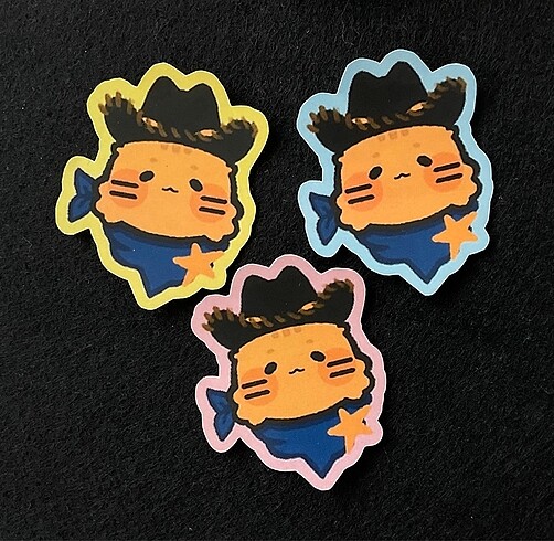 Kovboy kedi sticker