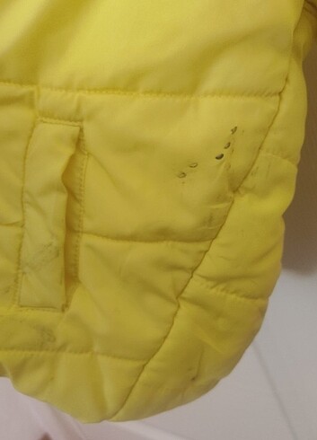 4 Yaş Beden sarı Renk mont unisex