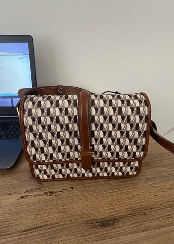 Tokalı Kahverengi Kadın Çantası - Görsel 4