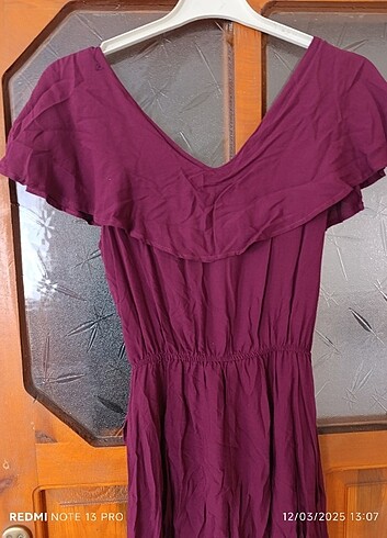 38 Beden bordo Renk Elbise