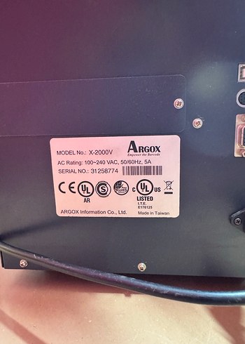  Beden Renk Argox x2000v Etiket Yazıcı