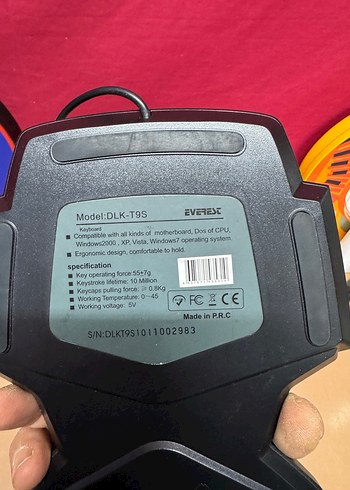 Everest Siyah Tek El Klavyesi - Görsel 4