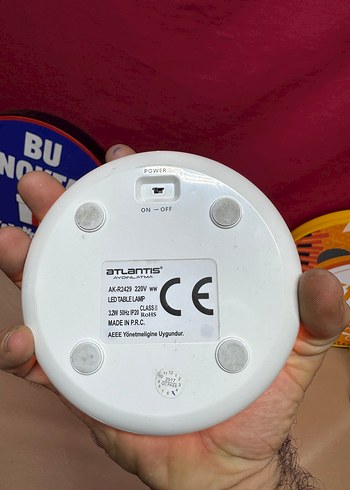  Beden beyaz Renk Atlantis Ayarlanabilir Masa Lambası