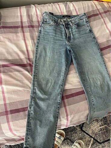 Mavi star all blue mom jean