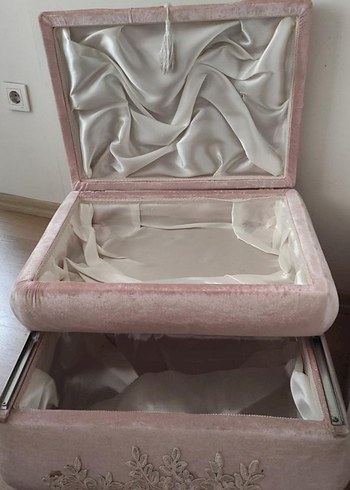 Modern Klasik Pembe Kadife Yastık - Görsel 6