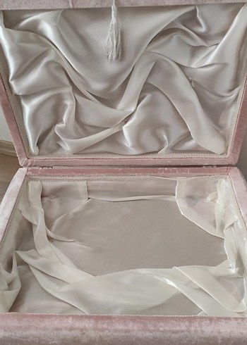 Modern Klasik Pembe Kadife Yastık - Görsel 3