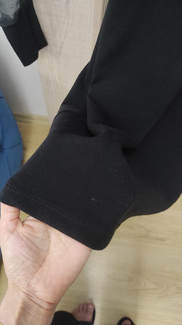 Siyah Uzun Kollu triko Midi Elbise - Görsel 4