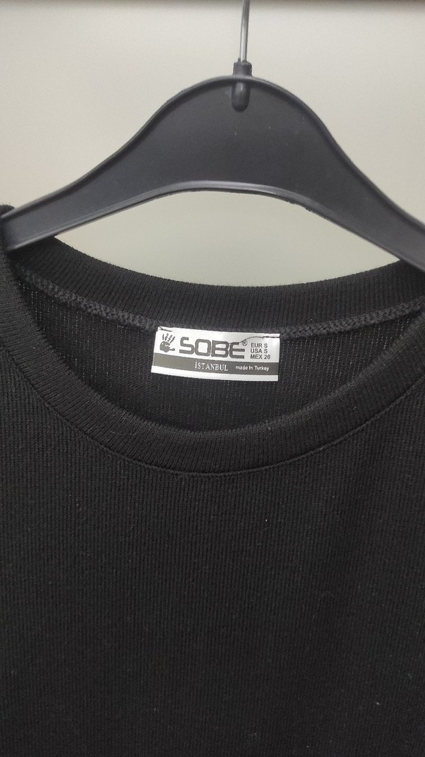 Siyah Uzun Kollu triko Midi Elbise - Görsel 3