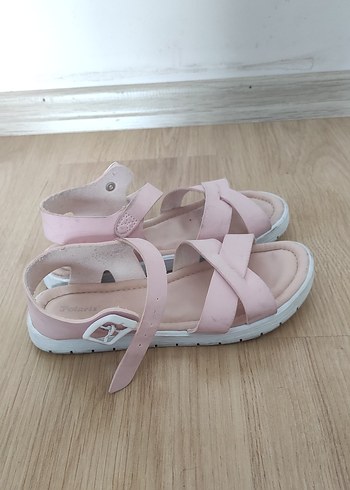 Kız Çocuk Pembe Tokalı Sandalet - Görsel 6