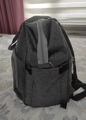 Gri Desensiz Bebek Çantası - Görsel 3