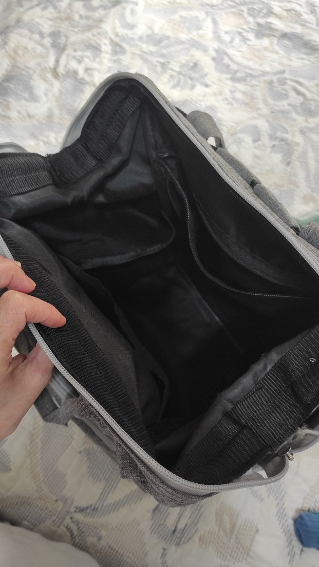 Gri Desensiz Bebek Çantası - Görsel 5