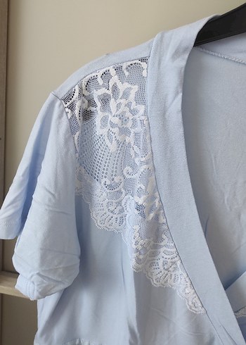 Mavi Hamile ve Emzirme Pijama Takımı - Görsel 8