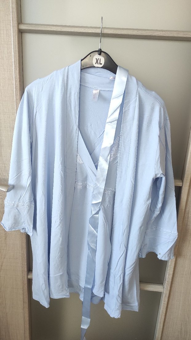 Mavi Hamile ve Emzirme Pijama Takımı - Görsel 2