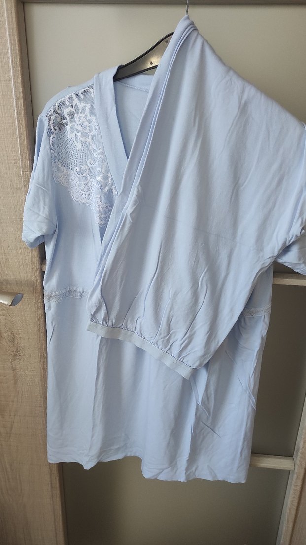 Mavi Hamile ve Emzirme Pijama Takımı - Görsel 5