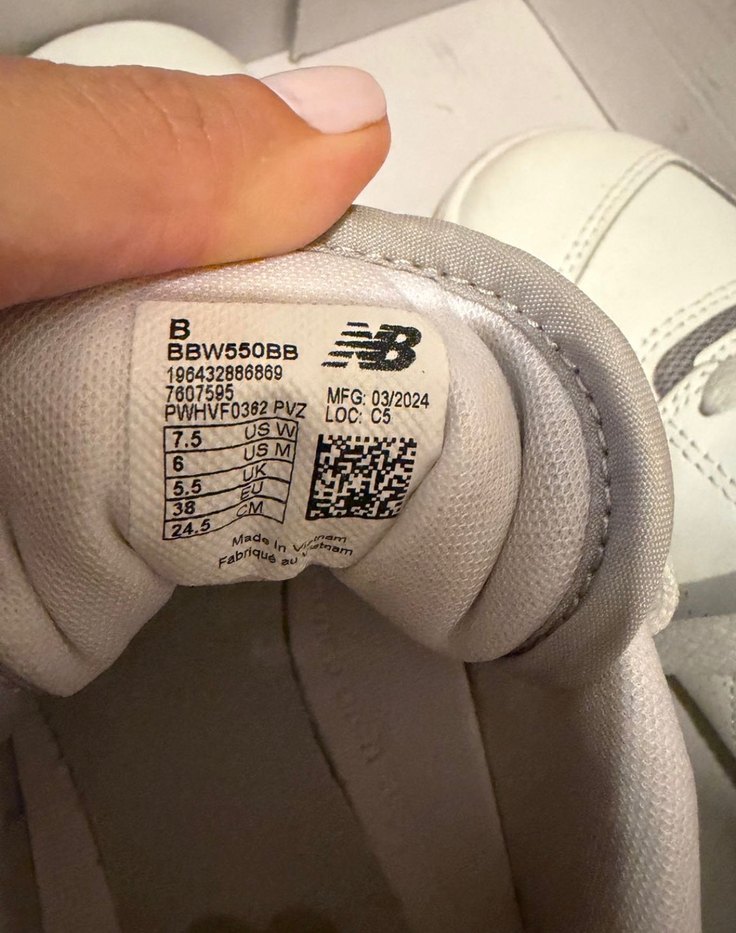 New Balance Beyaz Gri Platform Spor Ayakkabı - Görsel 3