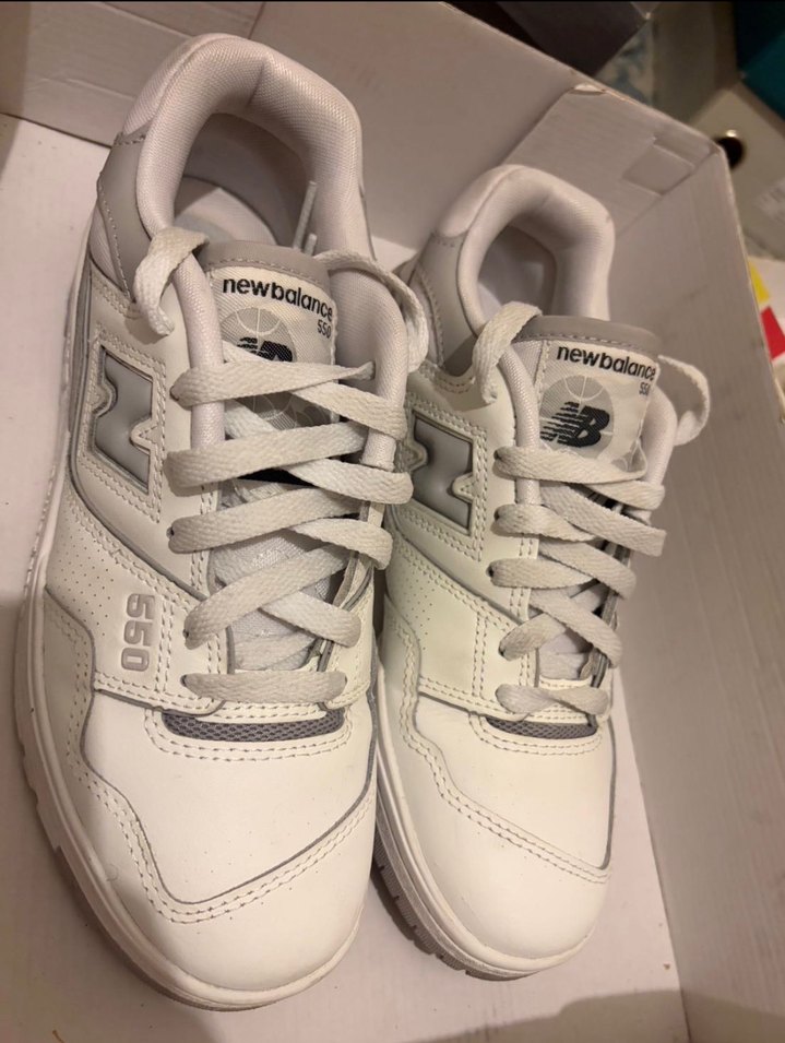 New Balance Beyaz Gri Platform Spor Ayakkabı - Görsel 2