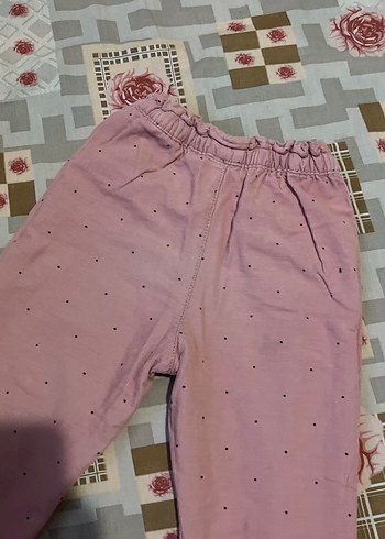 Kız Çocuk Düğmeli Loose Fit Pembe Pantolon - Görsel 6