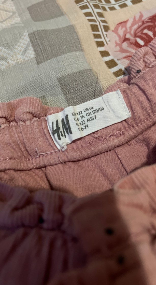 Kız Çocuk Düğmeli Loose Fit Pembe Pantolon - Görsel 4