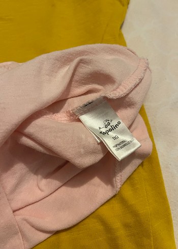 Kelebek Baskılı Pembe Kız Tişörtü - Görsel 2