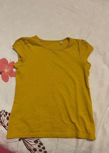 Kız Çocuk Sarı Kısa Kollu Tişört - Görsel 3