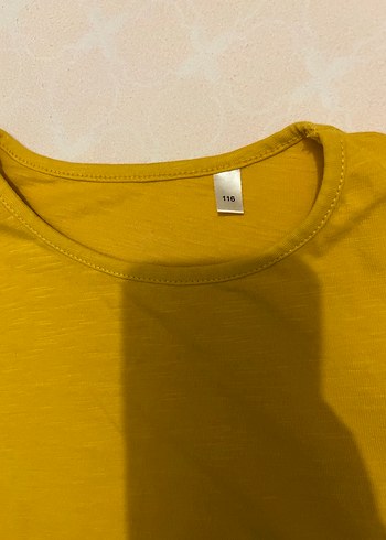 Kız Çocuk Sarı Kısa Kollu Tişört - Görsel 2