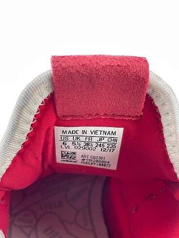38,5 Beden kırmızı Renk Adidas Spor Ayakkabı %70 İndirimli.