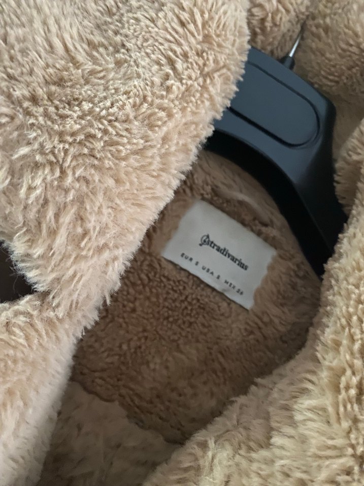 Bej Süet Kürklü Biker Ceket - Görsel 2